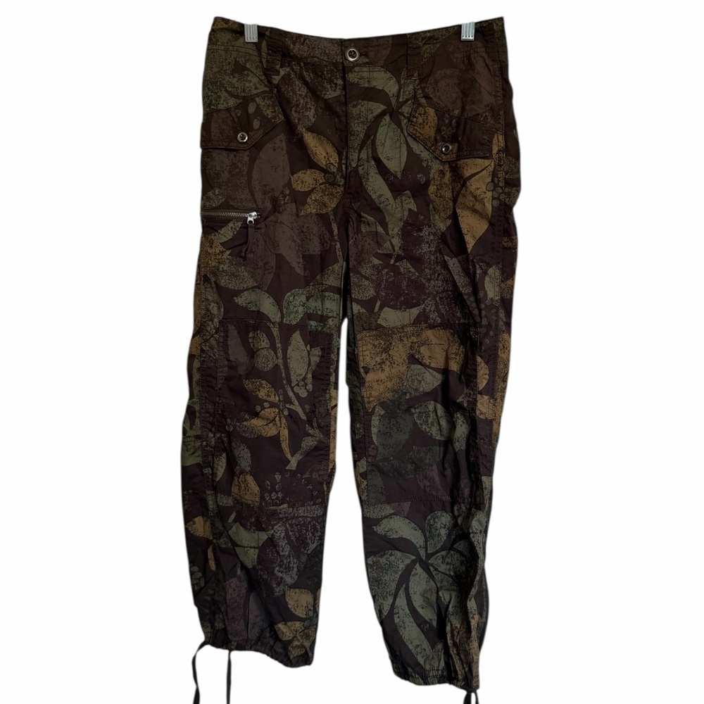 Anthropologie Leaf Print Jogger Pants